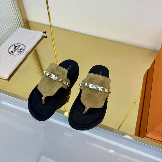 Hermes Casual Non-Slip Thong Sandals Comfortable Daily Footwear