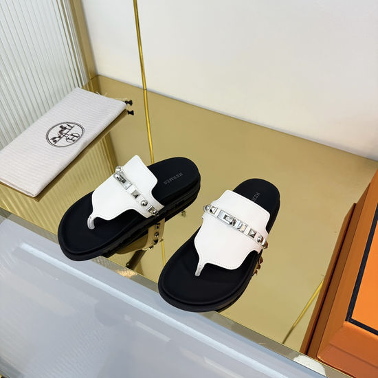 Hermes Comfortable Thong Sandals Non-Slip Durable Sole