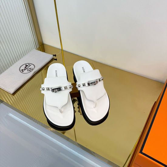 Hermes Comfortable Thong Sandals Non-Slip Durable Sole