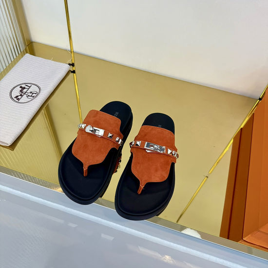 Hermes Comfortable Thong Sandals Non-Slip Durable Sole