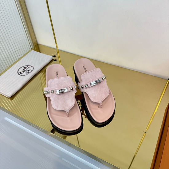 Hermes Comfortable Thong Sandals Non-Slip Durable Sole