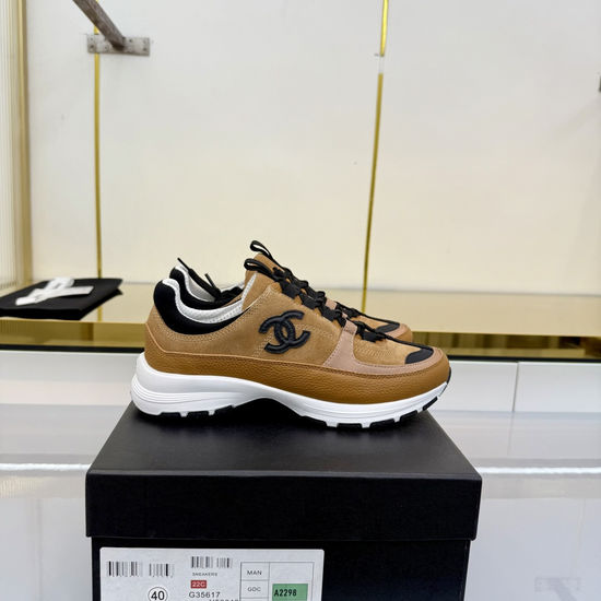 Chanel Classic Black and White Casual Sneakers with Soft Upper