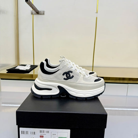 Chanel Classic Black White Sneakers Casual Comfortable Fashion Skate Shoes