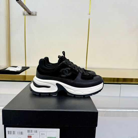 Chanel Classic Black White Sneakers Casual Comfortable Fashion Skate Shoes