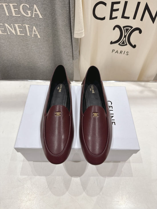 Celine Elegant Flat Mary Jane Loafers Soft Versatile Daily Casual Shoes
