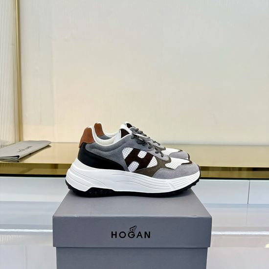 Hogan Classic Casual Sneakers Premium Leather Upper Comfortable Footwear