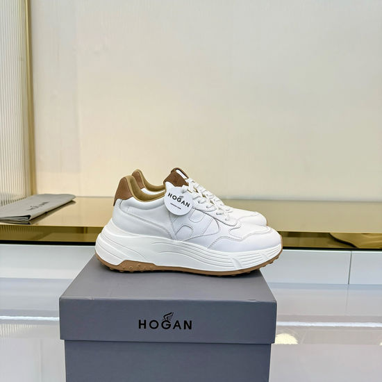 Hogan Classic Casual Sneakers Premium Leather Upper Comfortable Footwear