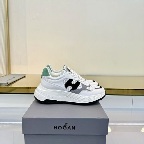 Hogan Classic Casual Sneakers Premium Leather Upper Comfortable Footwear