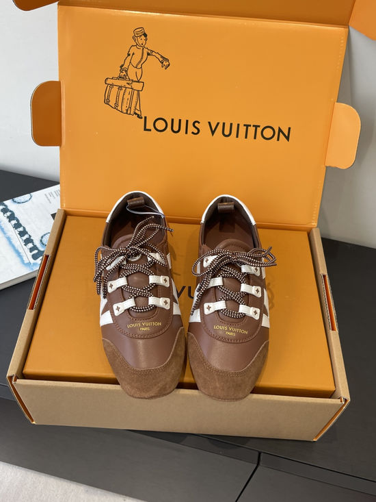 Louis Vuitton Suede Leather Comfortable Casual Dance Athletic Shoes