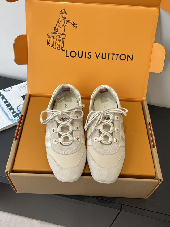 Louis Vuitton Suede Leather Comfortable Casual Dance Athletic Shoes