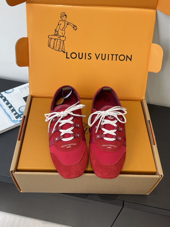 Louis Vuitton Suede Leather Comfortable Casual Dance Athletic Shoes