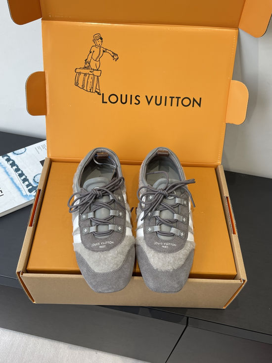 Louis Vuitton Suede Leather Comfortable Casual Dance Athletic Shoes
