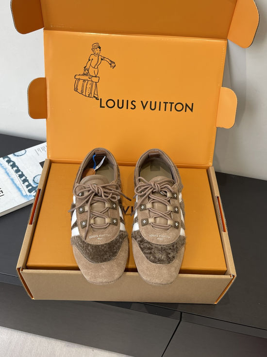 Louis Vuitton Suede Leather Comfortable Casual Dance Athletic Shoes