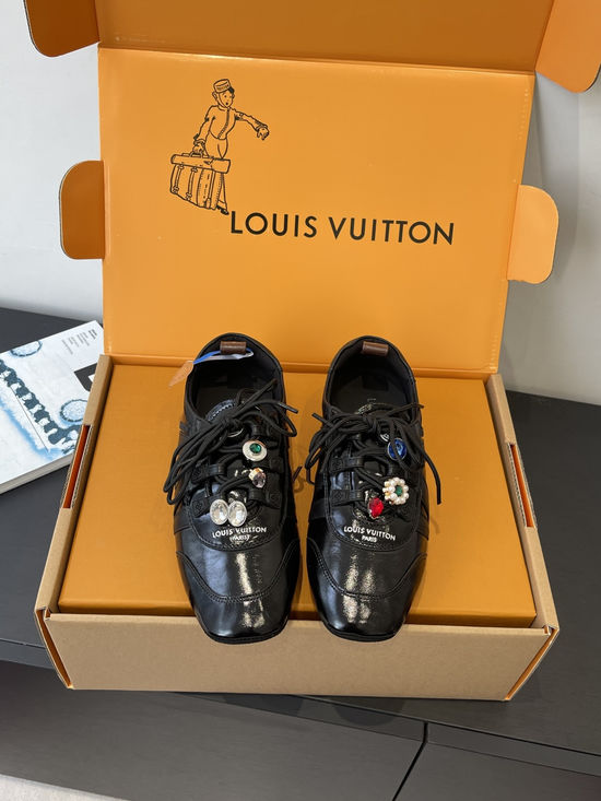 Louis Vuitton Ballet Style Casual Shoes Soft Leather Comfortable Sole