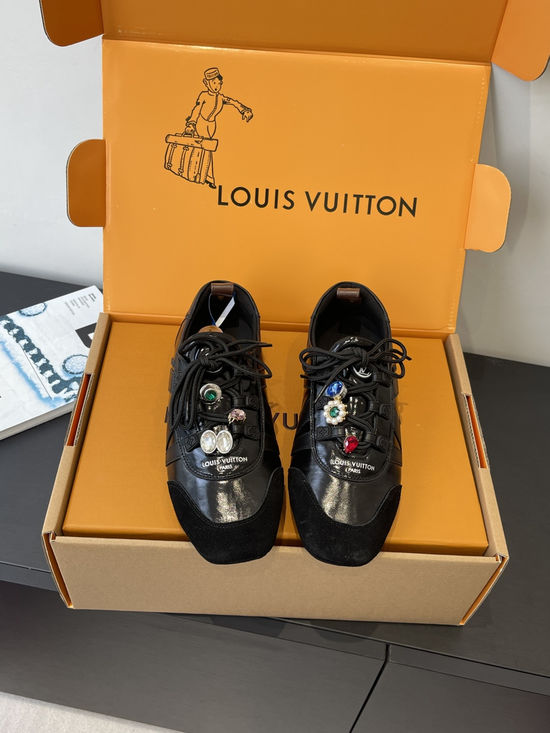 Louis Vuitton Ballet Style Casual Shoes Soft Leather Comfortable Sole