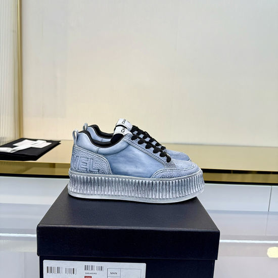 Chanel Calfskin Thick Sole Casual Comfortable Fashion Sneakers