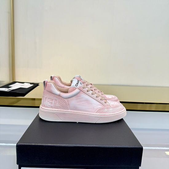 Chanel Calfskin Thick Sole Casual Comfortable Fashion Sneakers