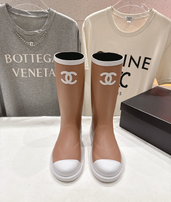 Chanel Stylish Waterproof Knee High Boots with Comfort Insole