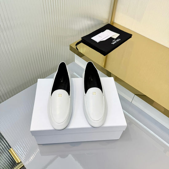 Celine Minimalist Leather Loafers Comfortable Versatile Slip On Footwear