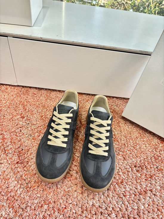 Maison Margiela Classic Cowhide Suede Stitching Casual Training Shoes