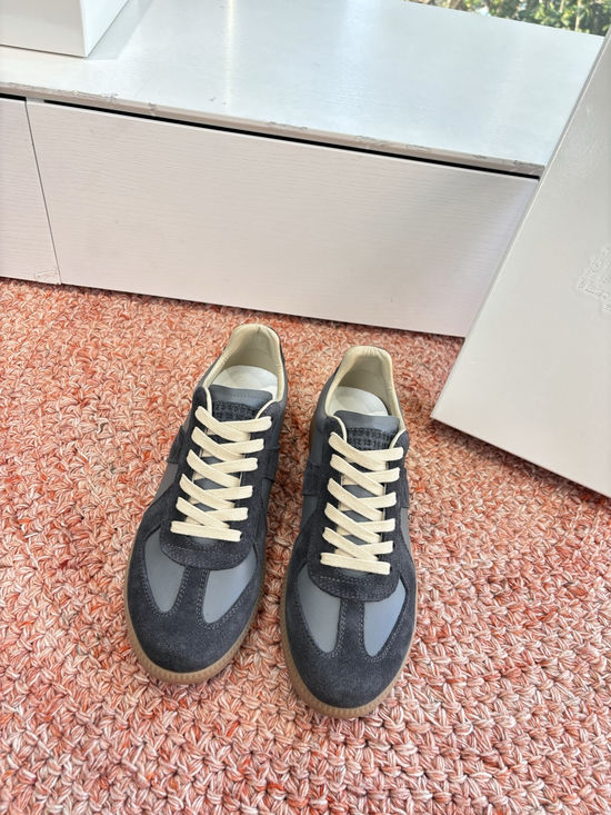 Maison Margiela Classic Cowhide Suede Stitching Casual Training Shoes