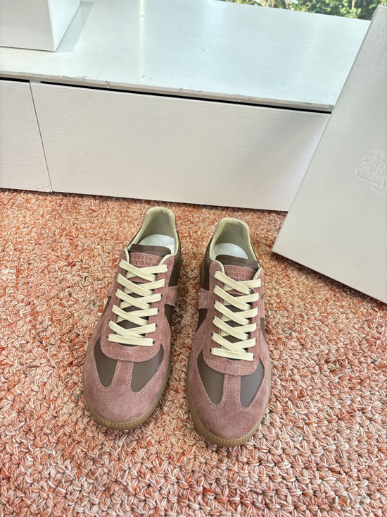 Maison Margiela Classic Cowhide Suede Stitching Casual Training Shoes