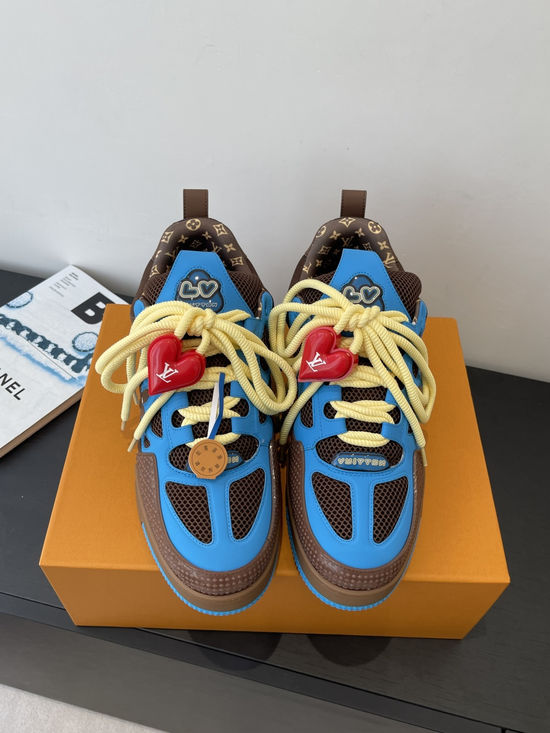 Louis Vuitton Skateboard-Inspired Sneakers with Monogram Texture