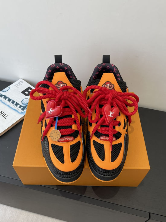 Louis Vuitton Skateboard-Inspired Sneakers with Monogram Texture