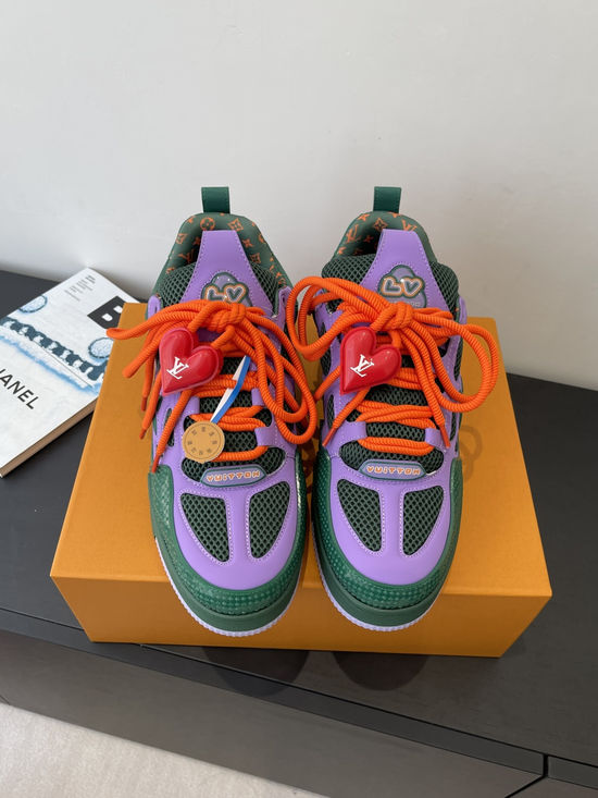 Louis Vuitton Skateboard-Inspired Sneakers with Monogram Texture