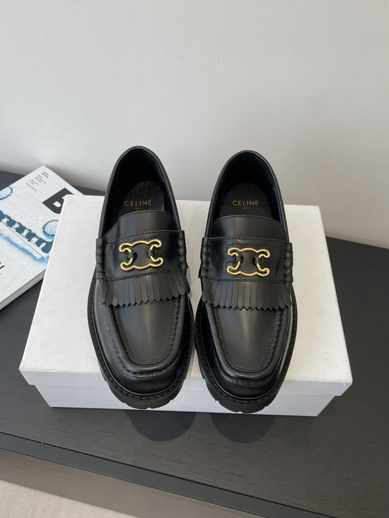 Celine Classic Loafers with Tassel Details for Versatile Style