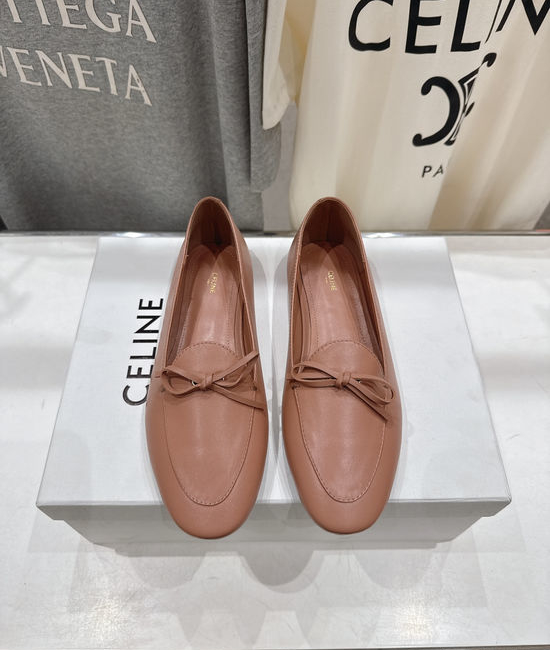 Celine Genuine Leather Slip-on Flat Casual Loafers