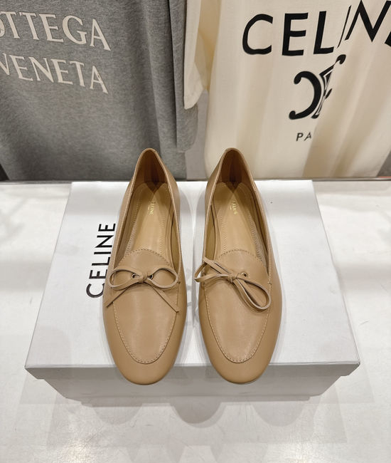 Celine Genuine Leather Slip-on Flat Casual Loafers