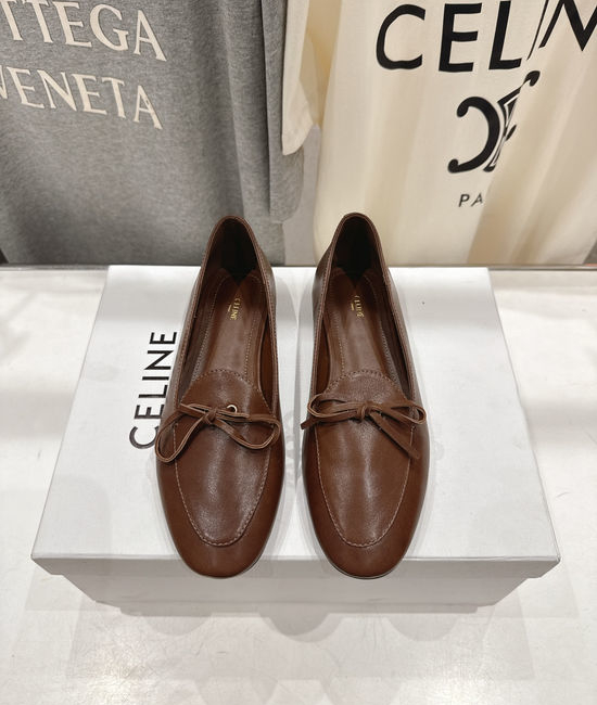 Celine Genuine Leather Slip-on Flat Casual Loafers