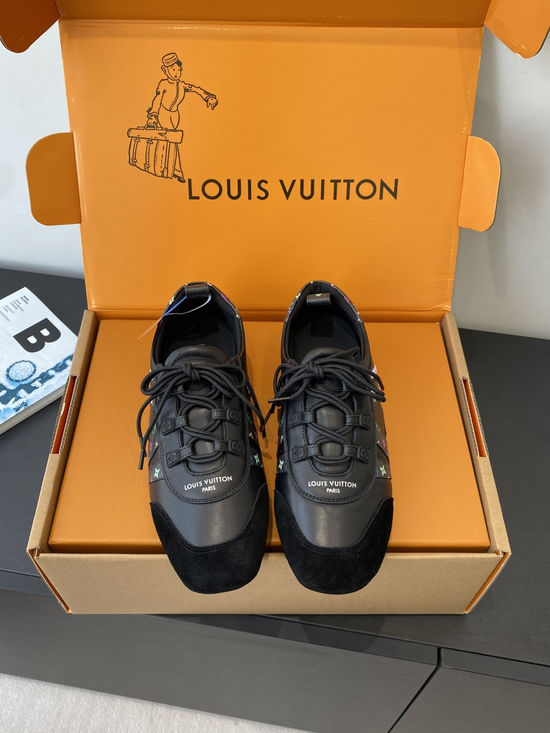 Louis Vuitton Suede Leather Comfortable Casual Dance Athletic Shoes