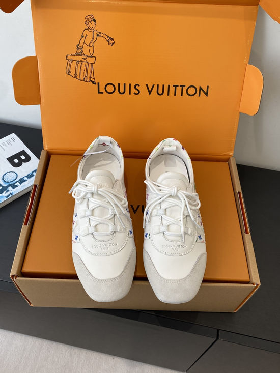 Louis Vuitton Suede Leather Comfortable Casual Dance Athletic Shoes