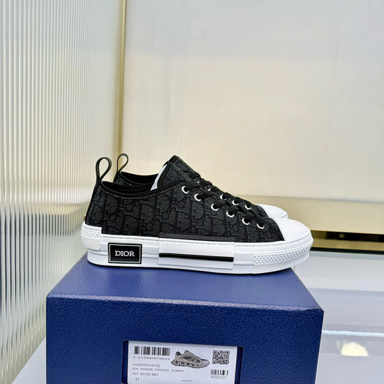 Christian Dior Premium Low-top Casual Skate Shoes with Printed Design
