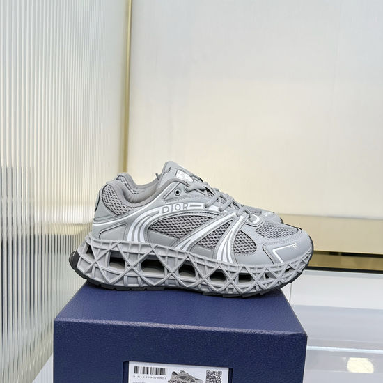 Christian Dior Breathable Leather Mesh Casual Shoes With Durable Outsole