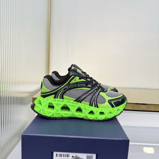 Christian Dior Breathable Leather Mesh Casual Shoes With Durable Outsole