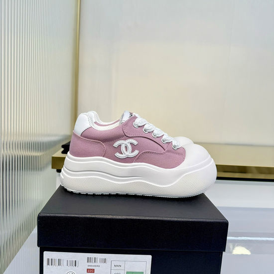 Chanel Two-tone Leather Casual Sneakers Comfortable Breathable
