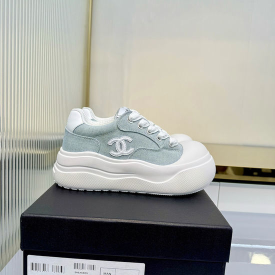Chanel Two-tone Leather Casual Sneakers Comfortable Breathable