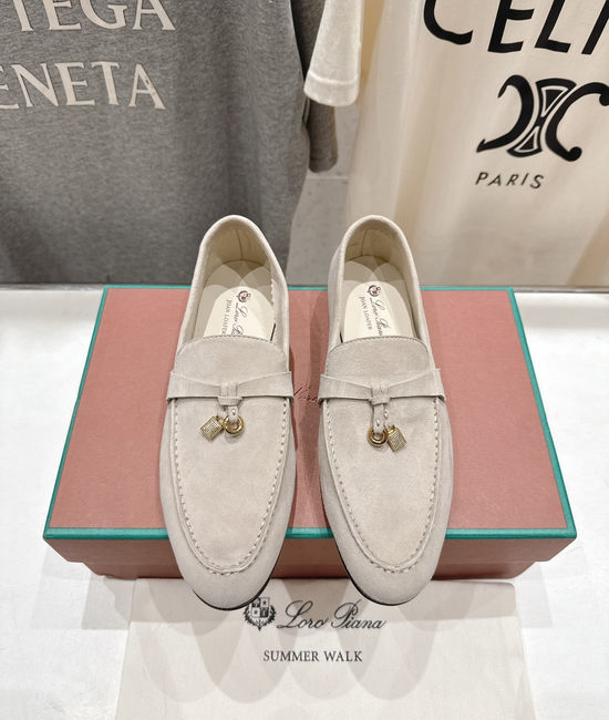 Loro Piana High Quality Suede Upper Slip-On Casual Loafers