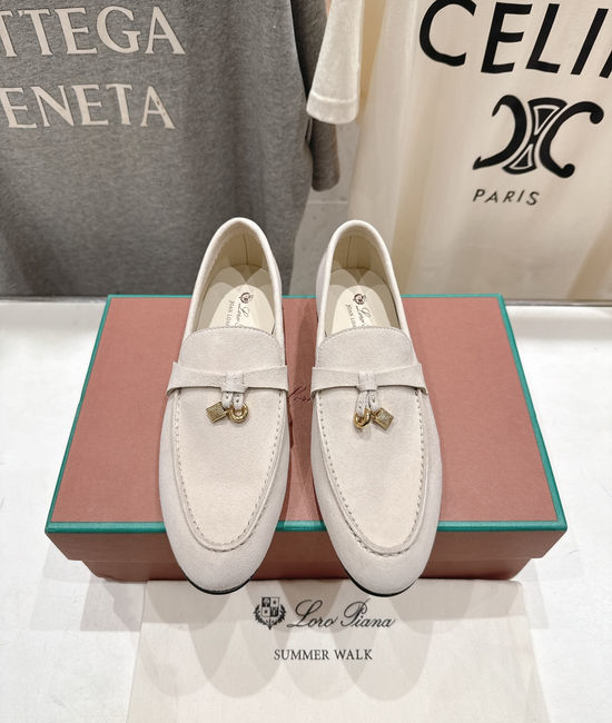 Loro Piana High Quality Suede Upper Slip-On Casual Loafers