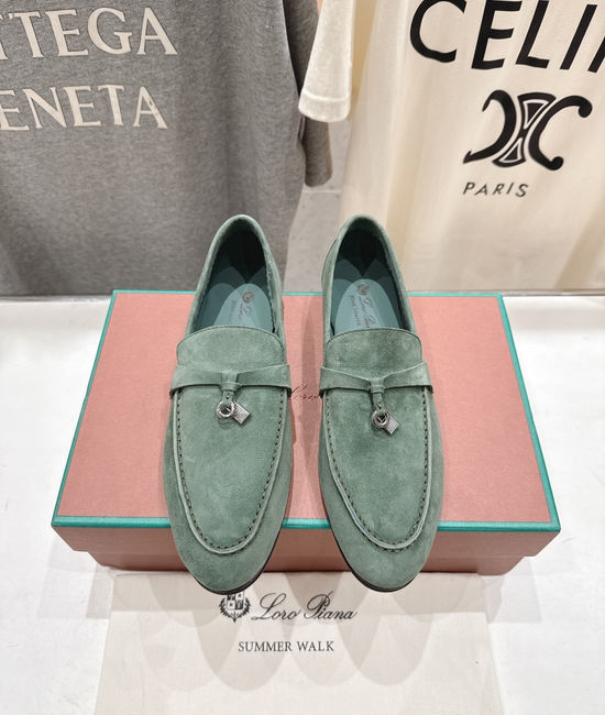 Loro Piana High Quality Suede Upper Slip-On Casual Loafers