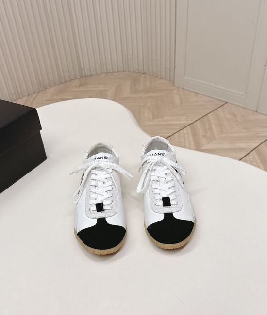 Chanel Classic Retro Leather Casual Trainers Soft Sole
