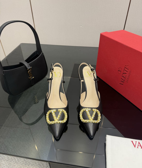 Valentino Bowknot Design Comfortable Sheepskin Lined High Heels