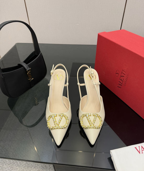 Valentino Bowknot Design Comfortable Sheepskin Lined High Heels
