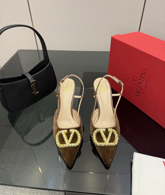 Valentino Bowknot Design Comfortable Sheepskin Lined High Heels