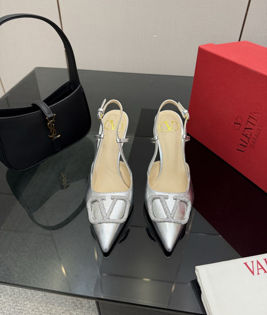 Valentino Bowknot Design Comfortable Sheepskin Lined High Heels