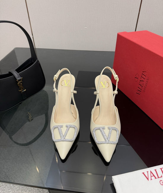 Valentino Bowknot Design Comfortable Sheepskin Lined High Heels
