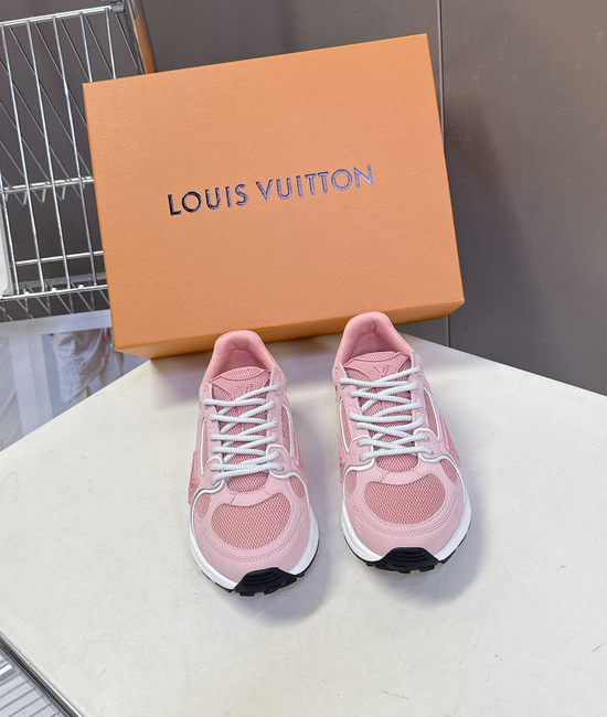 Louis Vuitton LV Couple s Tech Fabric Running Shoes with Classic Design